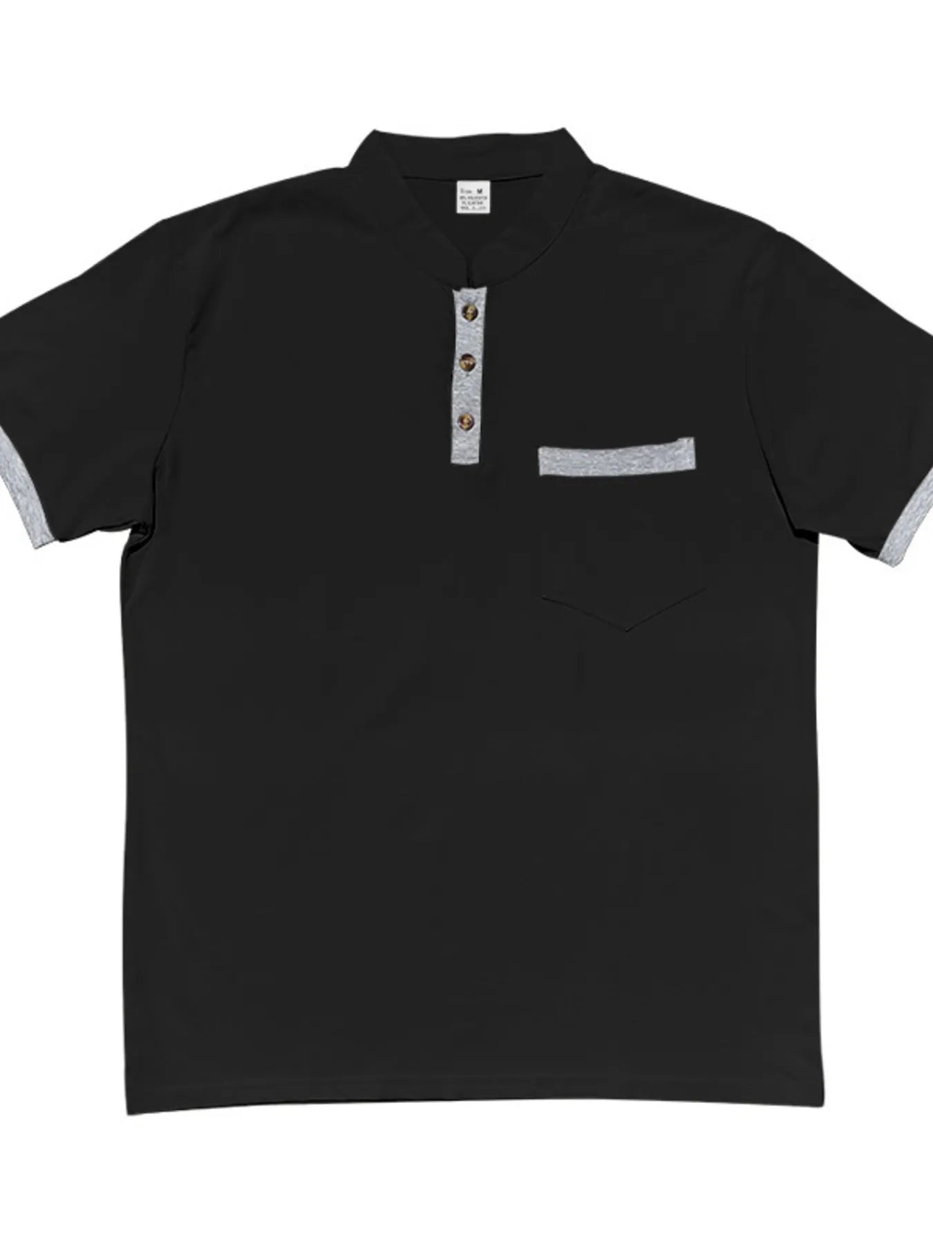 Men's Full Size Button Detail Short Sleeve Top Plus Size - ShopNQlik