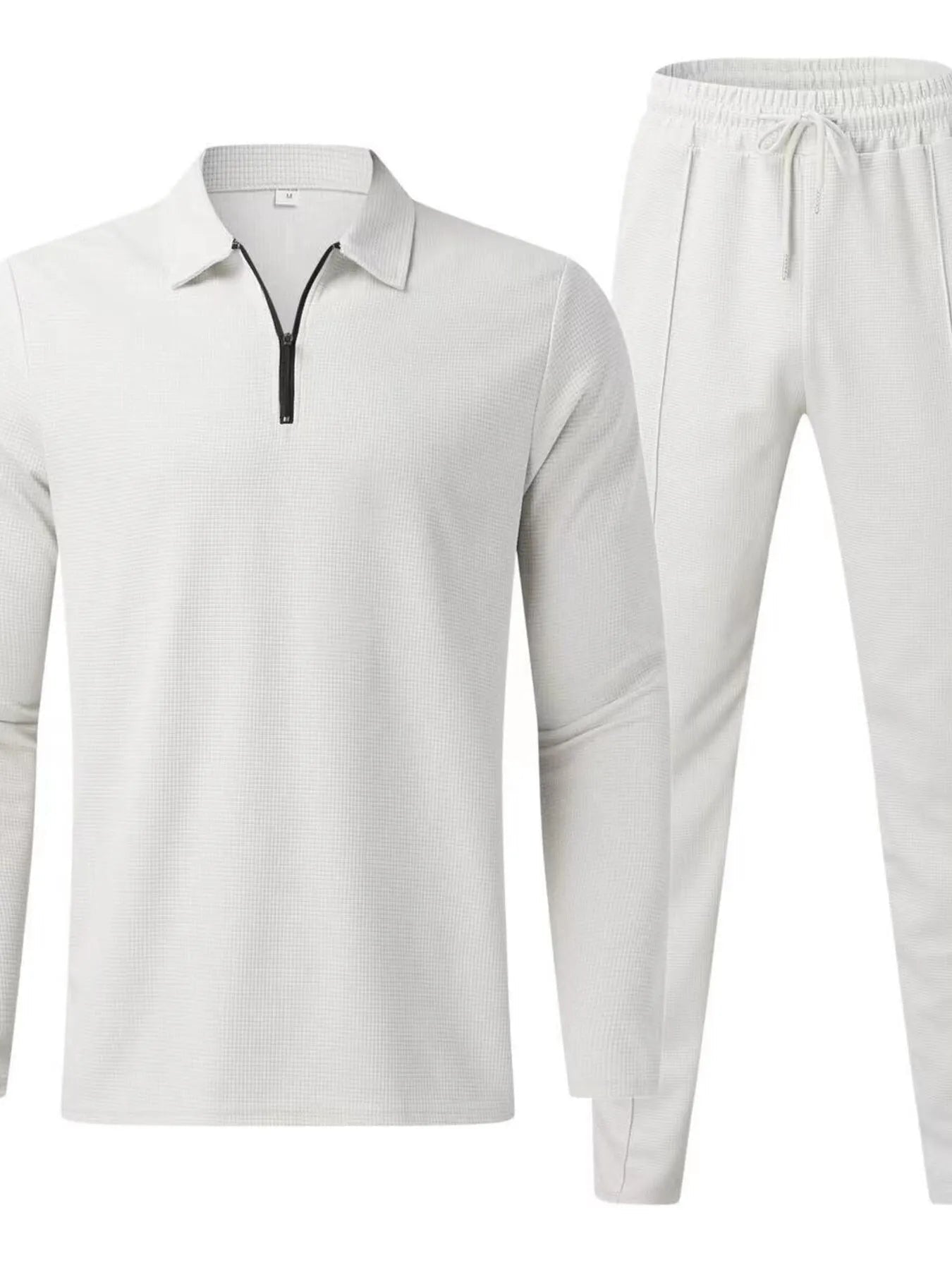 Men's Full Size Long Sleeve Top and Pants Set Plus Size - ShopNQlik