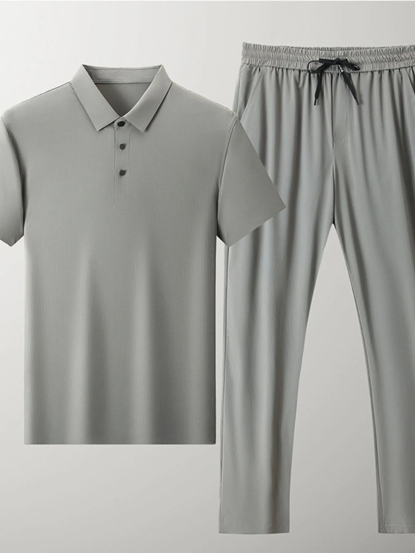 Men's Plus Size Button Detail Short Sleeve Polo Shirt – S–4XL - ShopNQlik