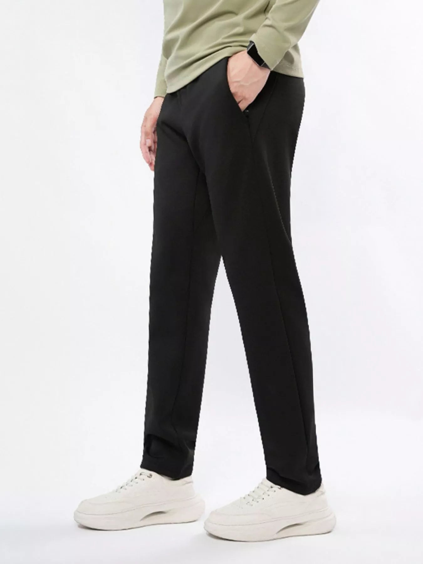 Men's Plus Size Casual Straight-Leg Pants – Pocketed, M–5XL - ShopNQlik