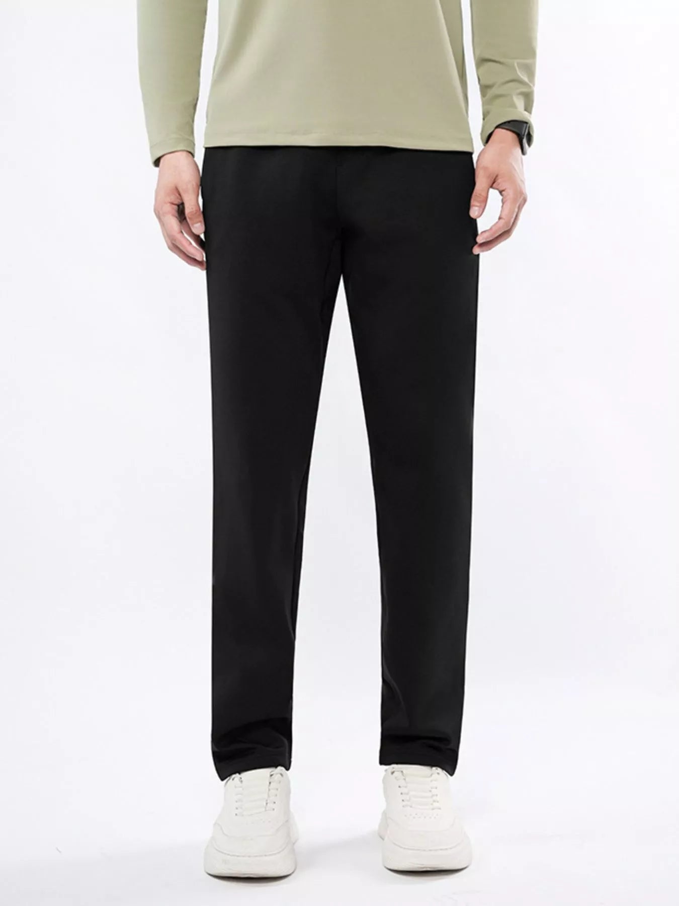 Men's Plus Size Casual Straight-Leg Pants – Pocketed, M–5XL - ShopNQlik