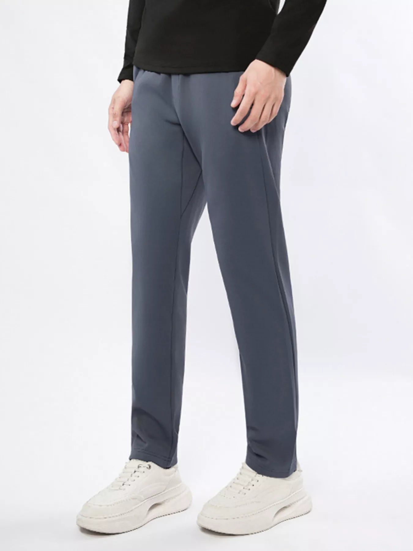 Men's Plus Size Casual Straight-Leg Pants – Pocketed, M–5XL - ShopNQlik