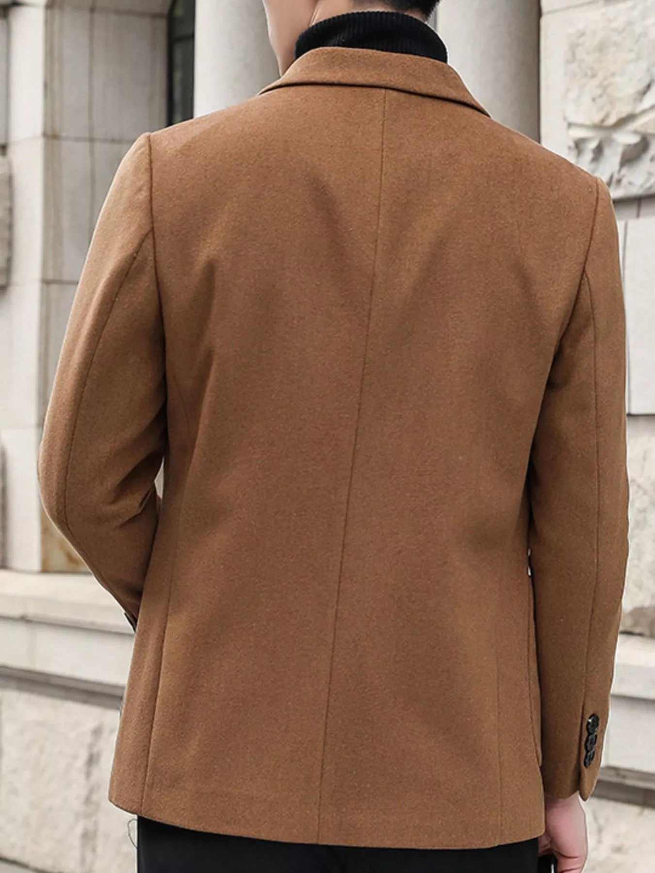 Men's Plus Size Lapel Collar Long Sleeve Blazer – 2 Colours, M–3XL - ShopNQlik