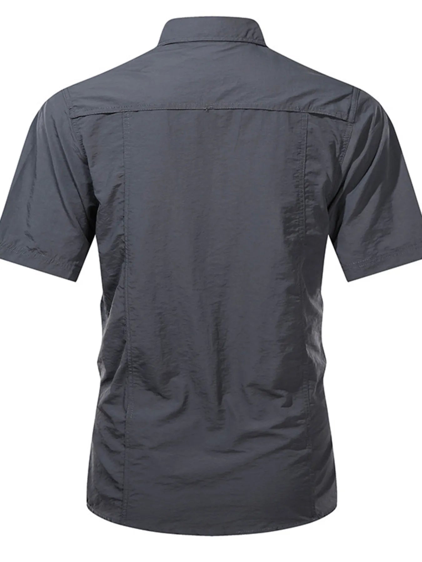 Men's Plus Size Lightweight Button-Up Shirt | Short Sleeve | M–4XL - ShopNQlik