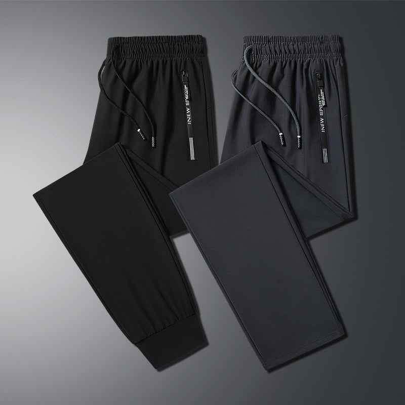Men's Quick-Dry Ice Silk Trousers M-8XL - ShopNQlik