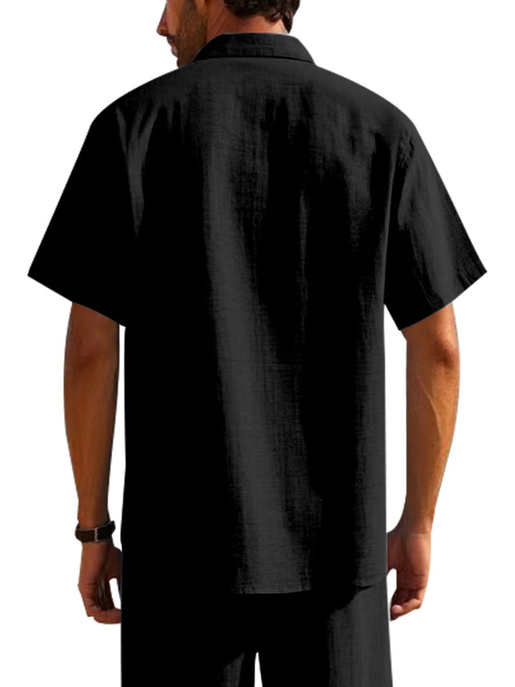 Men's Short Sleeve Shirt with Chest Pocket — Plus Size (S–5XL) - ShopNQlik
