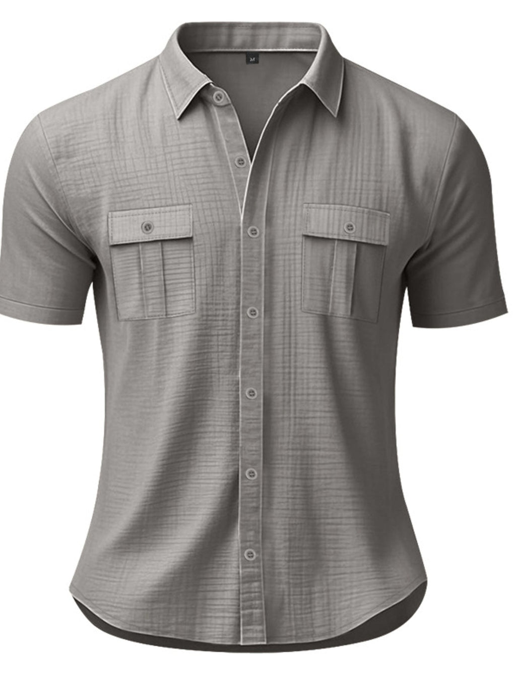 Men's Short Sleeve Shirt with Chest Pocket — Plus Size (S–5XL) - ShopNQlik