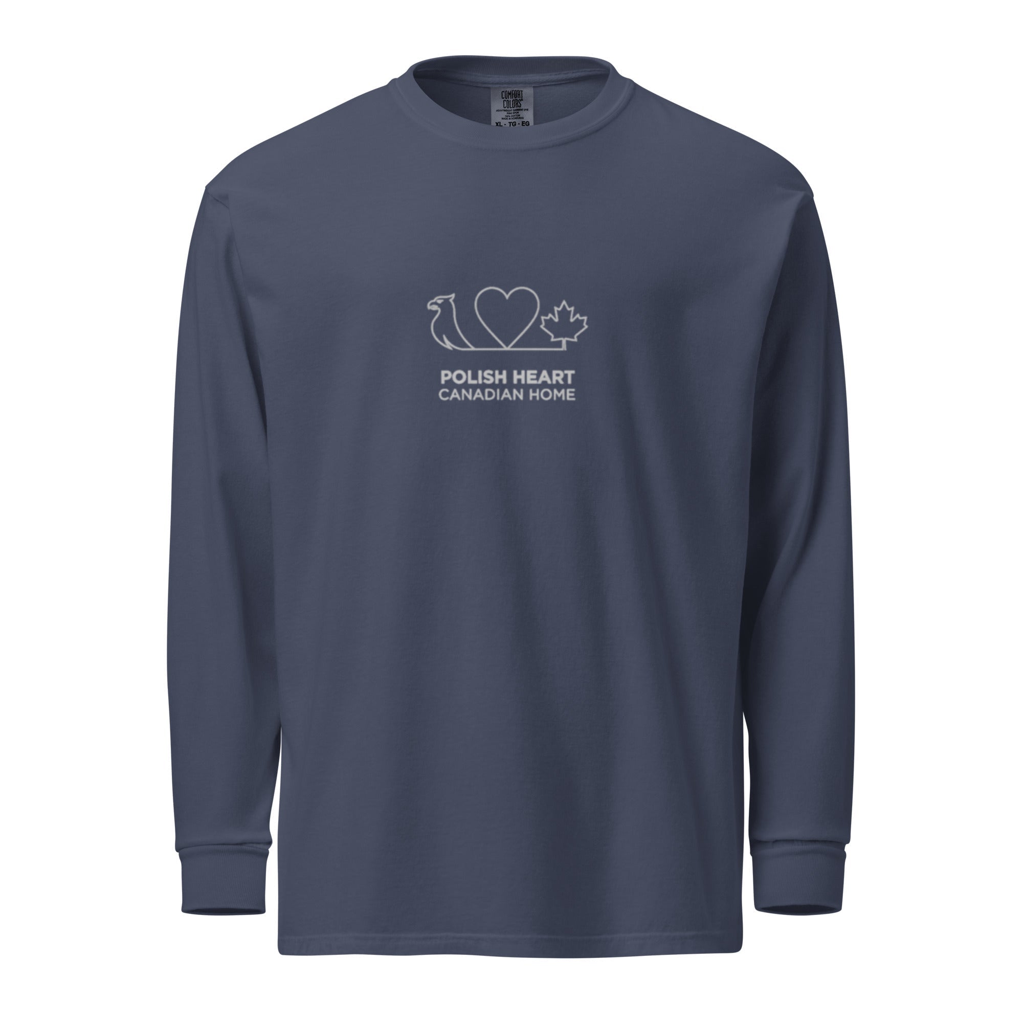 Polish Heart, Canadian Home – Heavyweight Long-Sleeve Shirt | Q Origins - ShopNQlik