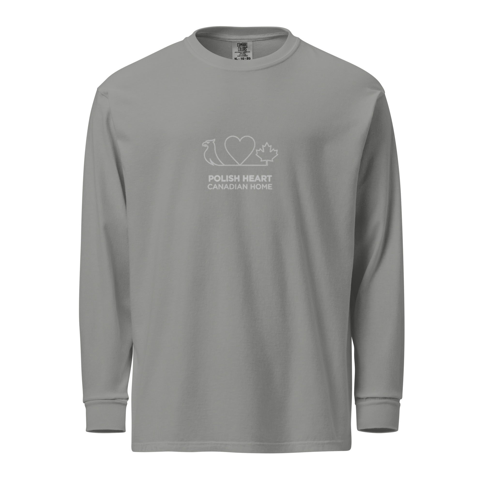 Polish Heart, Canadian Home – Heavyweight Long-Sleeve Shirt | Q Origins - ShopNQlik