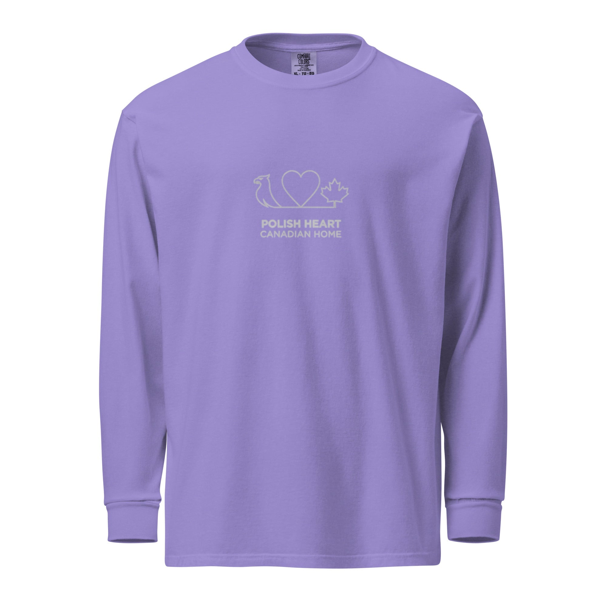 Polish Heart, Canadian Home – Heavyweight Long-Sleeve Shirt | Q Origins - ShopNQlik