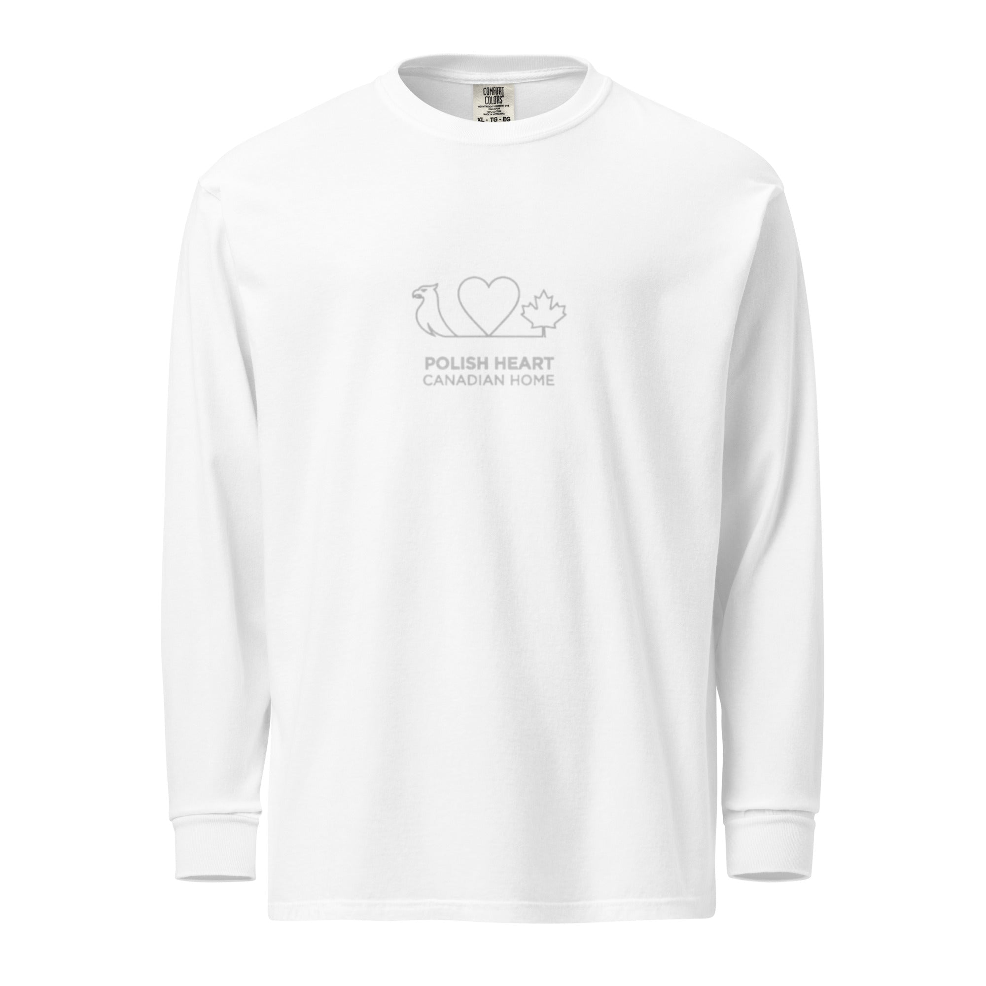 Polish Heart, Canadian Home – Heavyweight Long-Sleeve Shirt | Q Origins - ShopNQlik