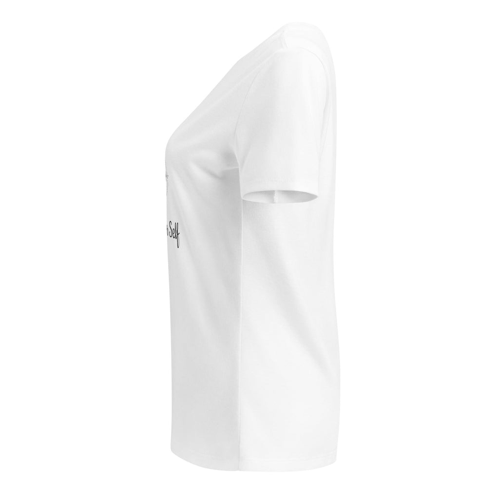 Q Collection — A Quest for Self | Women's Relaxed V-Neck Tee - ShopNQlik