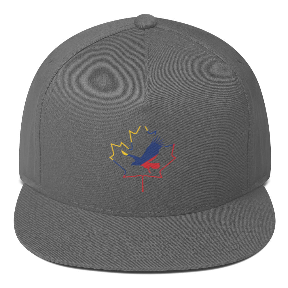 Q Collection Flat Bill Cap – Colombia × Canada - ShopNQlik