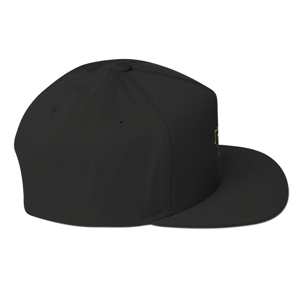 Q Collection Flat Bill Cap – Colombia × Canada - ShopNQlik