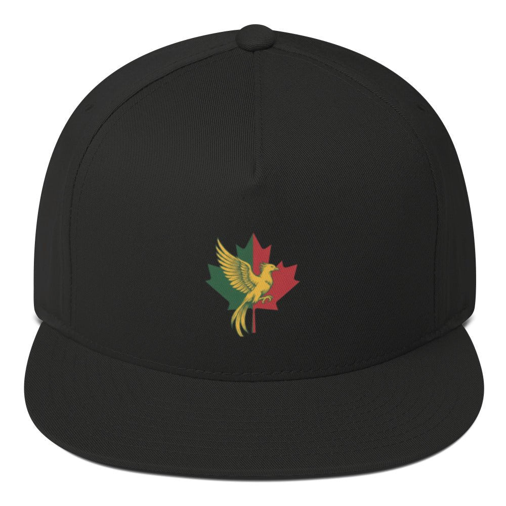 Q Collection Flat Bill Cap – Guyana × Canada - ShopNQlik