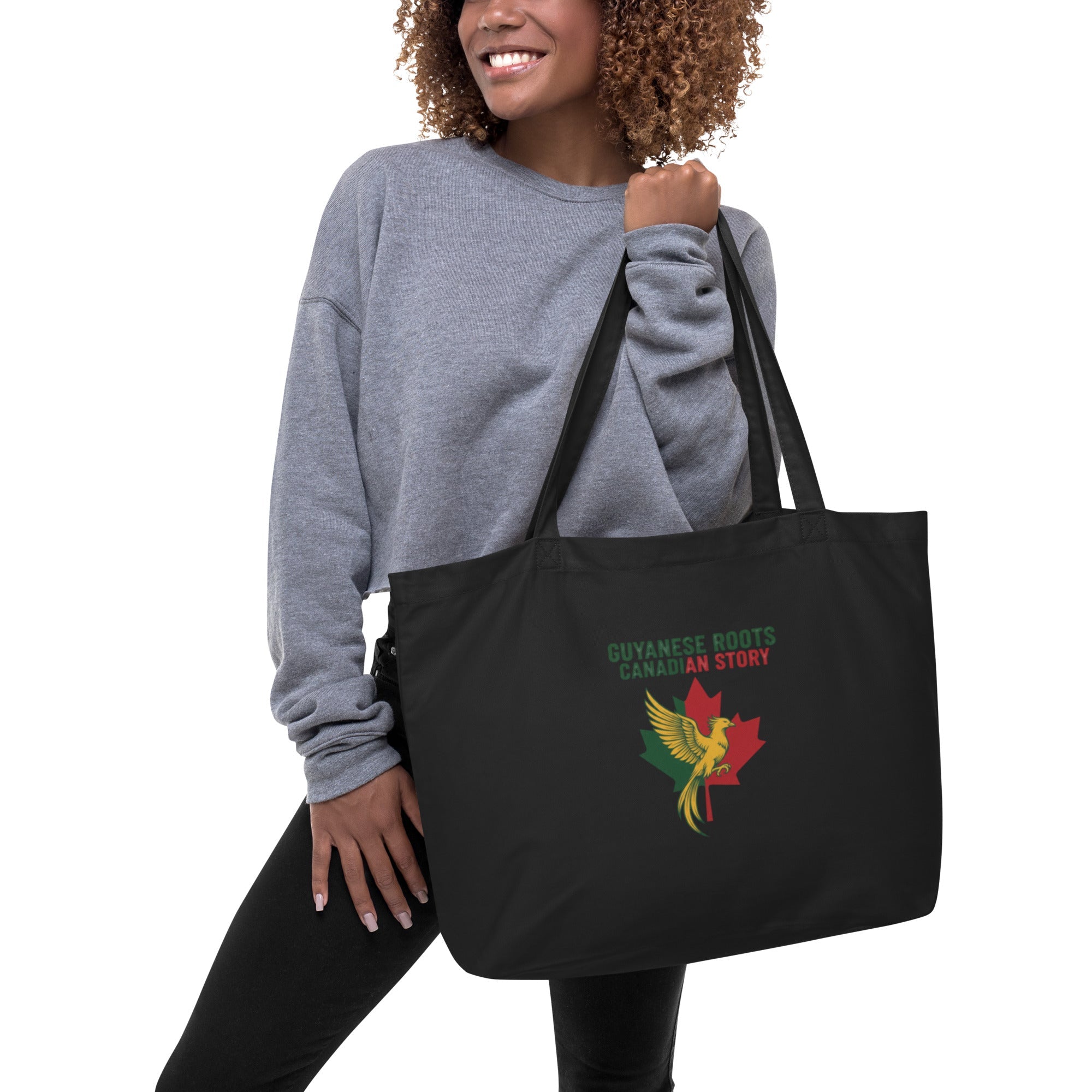Q Origins Guyana x Canada Organic Tote Bag - ShopNQlik