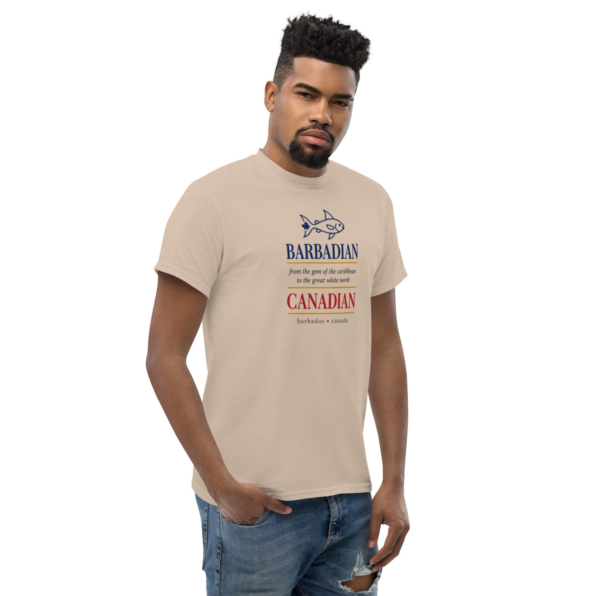 Q Origins Men's Classic Tee — Barbados Edition - ShopNQlik