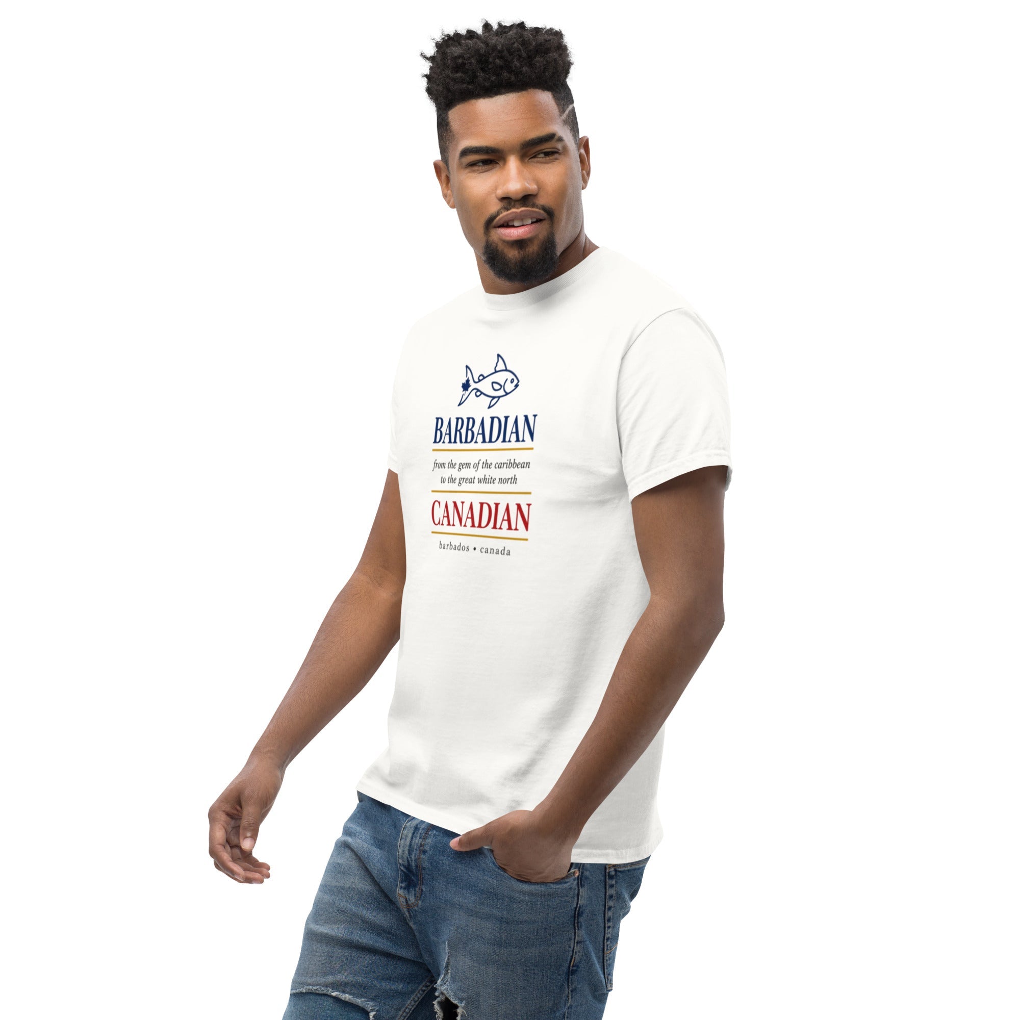 Q Origins Men's Classic Tee — Barbados Edition - ShopNQlik