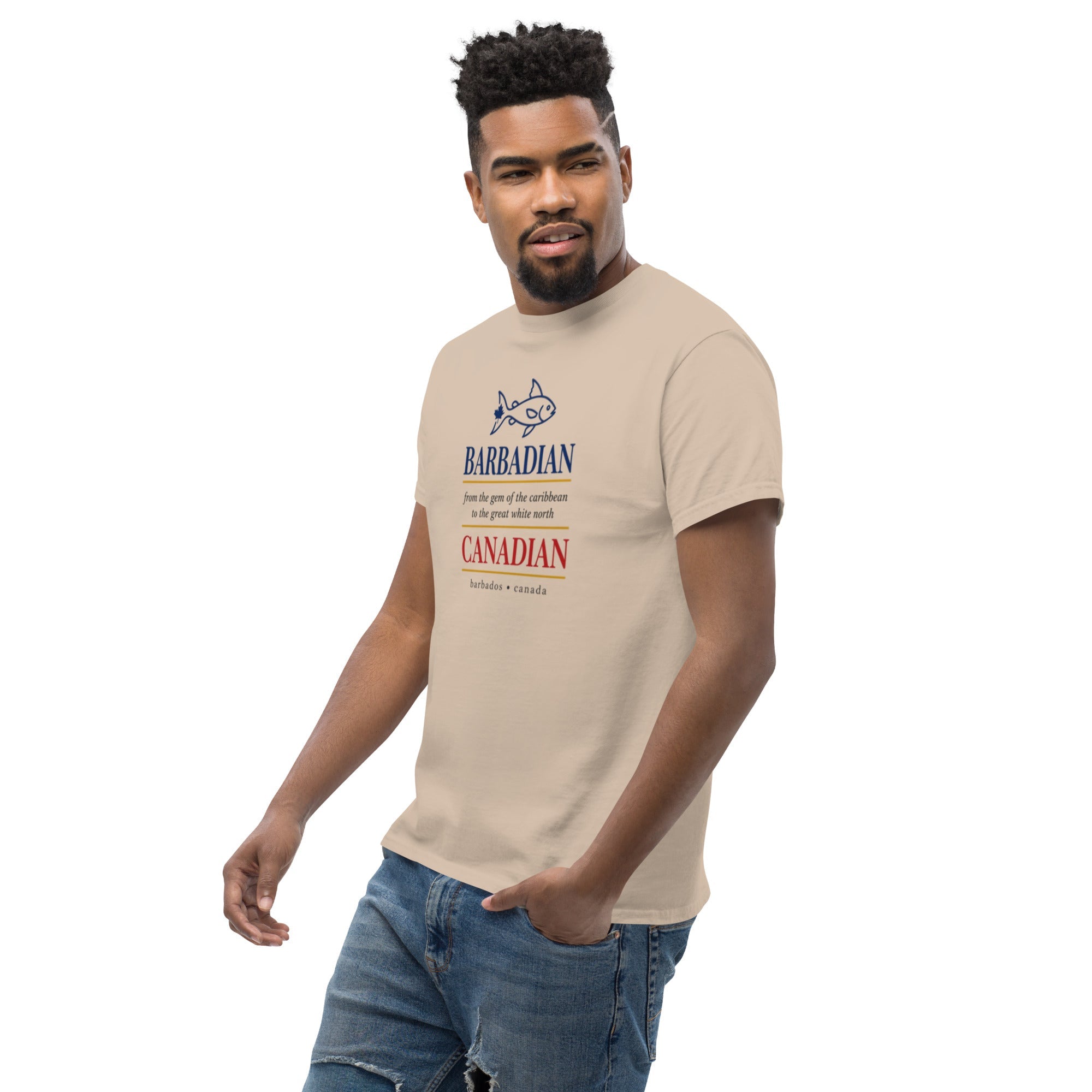 Q Origins Men's Classic Tee — Barbados Edition - ShopNQlik