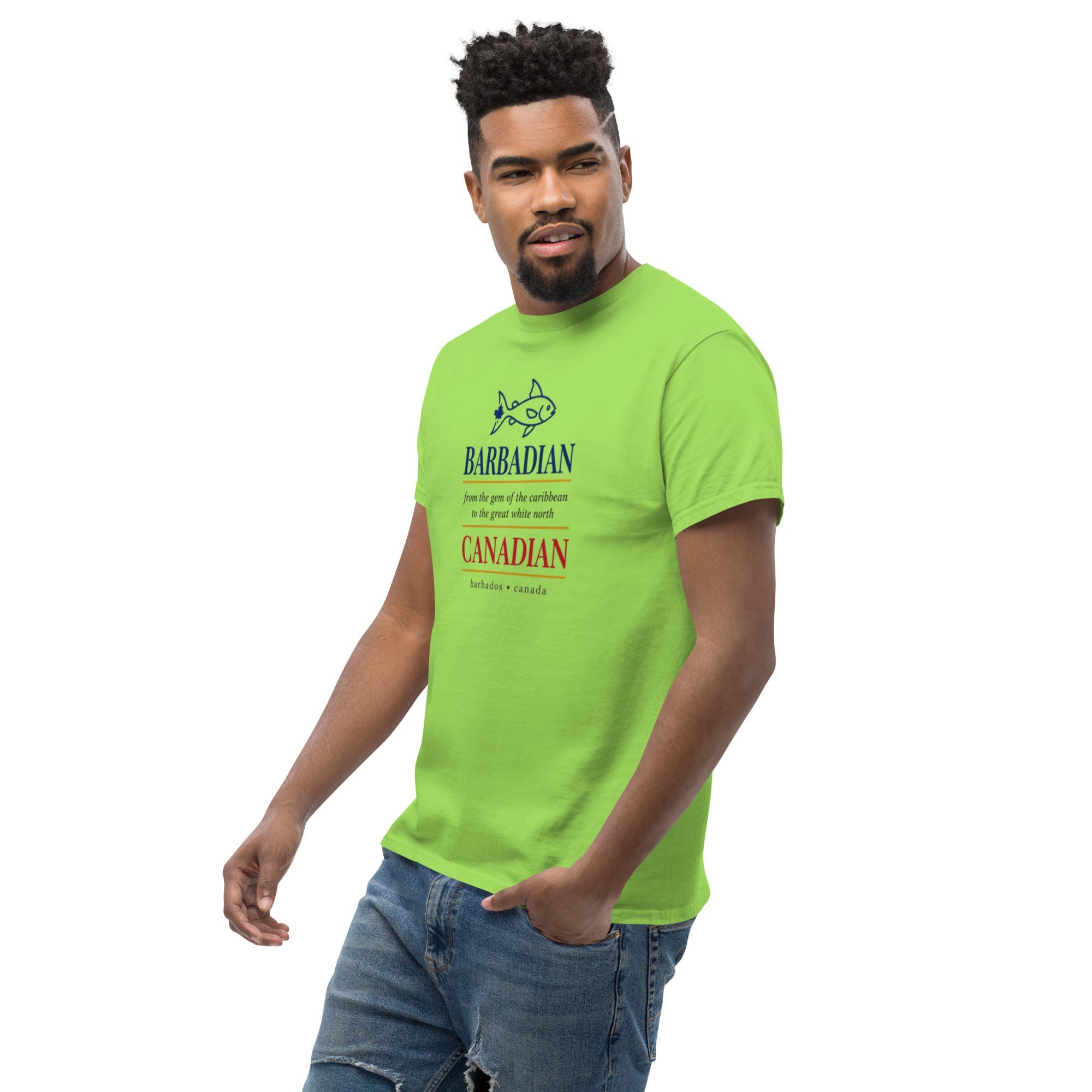 Q Origins Men's Classic Tee — Barbados Edition - ShopNQlik