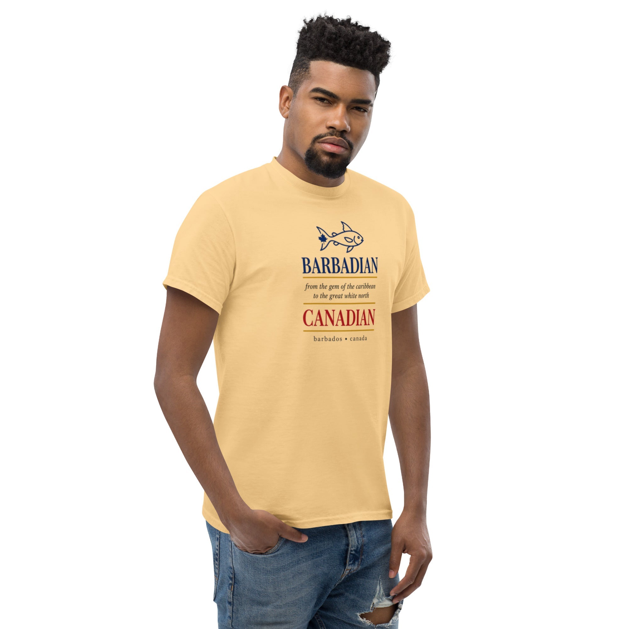 Q Origins Men's Classic Tee — Barbados Edition - ShopNQlik