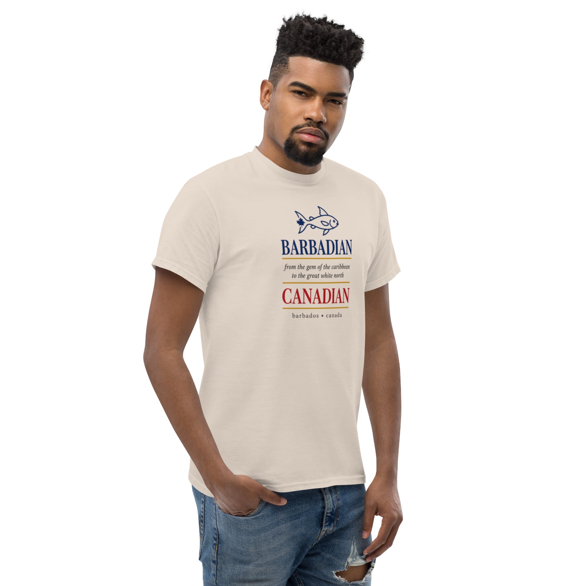 Q Origins Men's Classic Tee — Barbados Edition - ShopNQlik