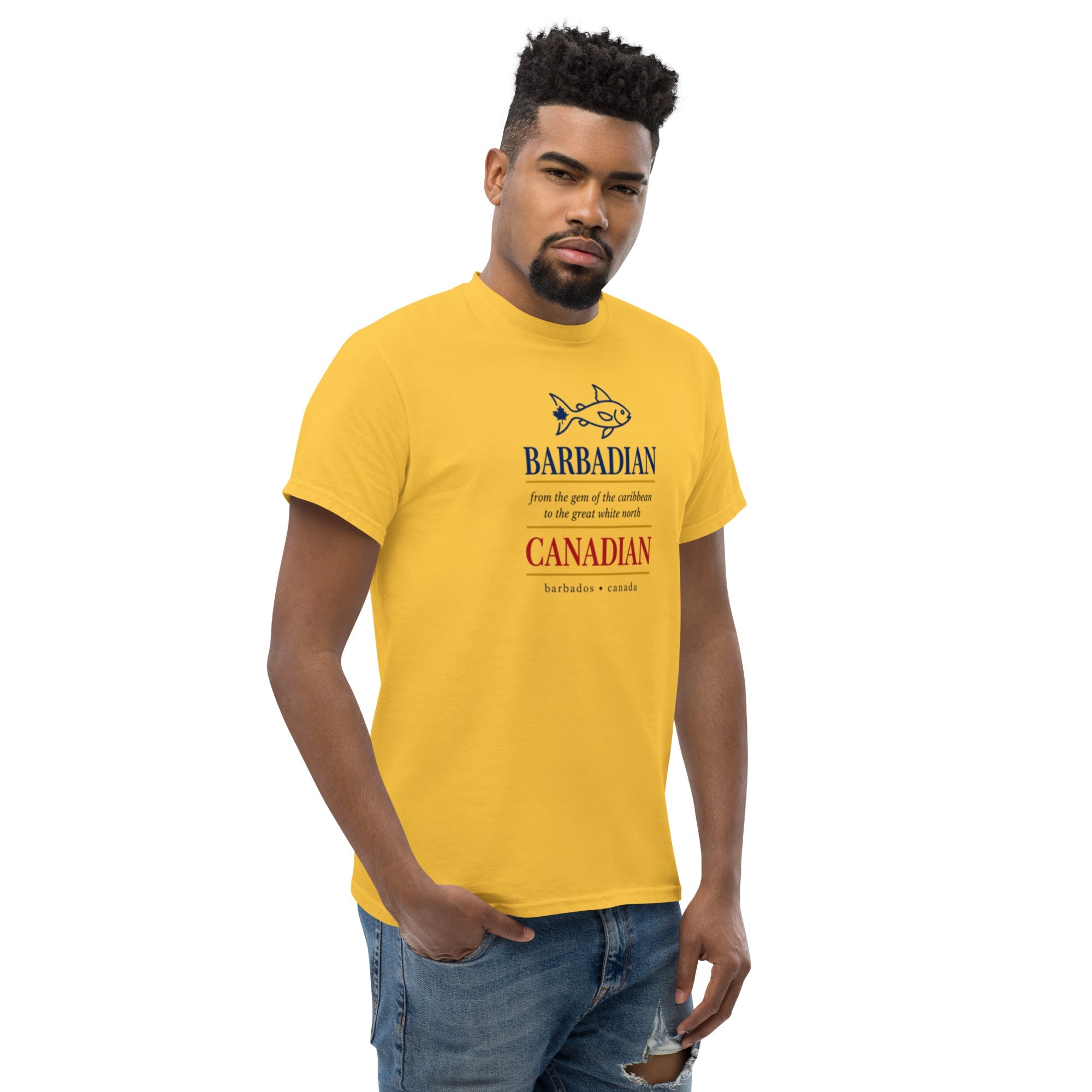 Q Origins Men's Classic Tee — Barbados Edition - ShopNQlik