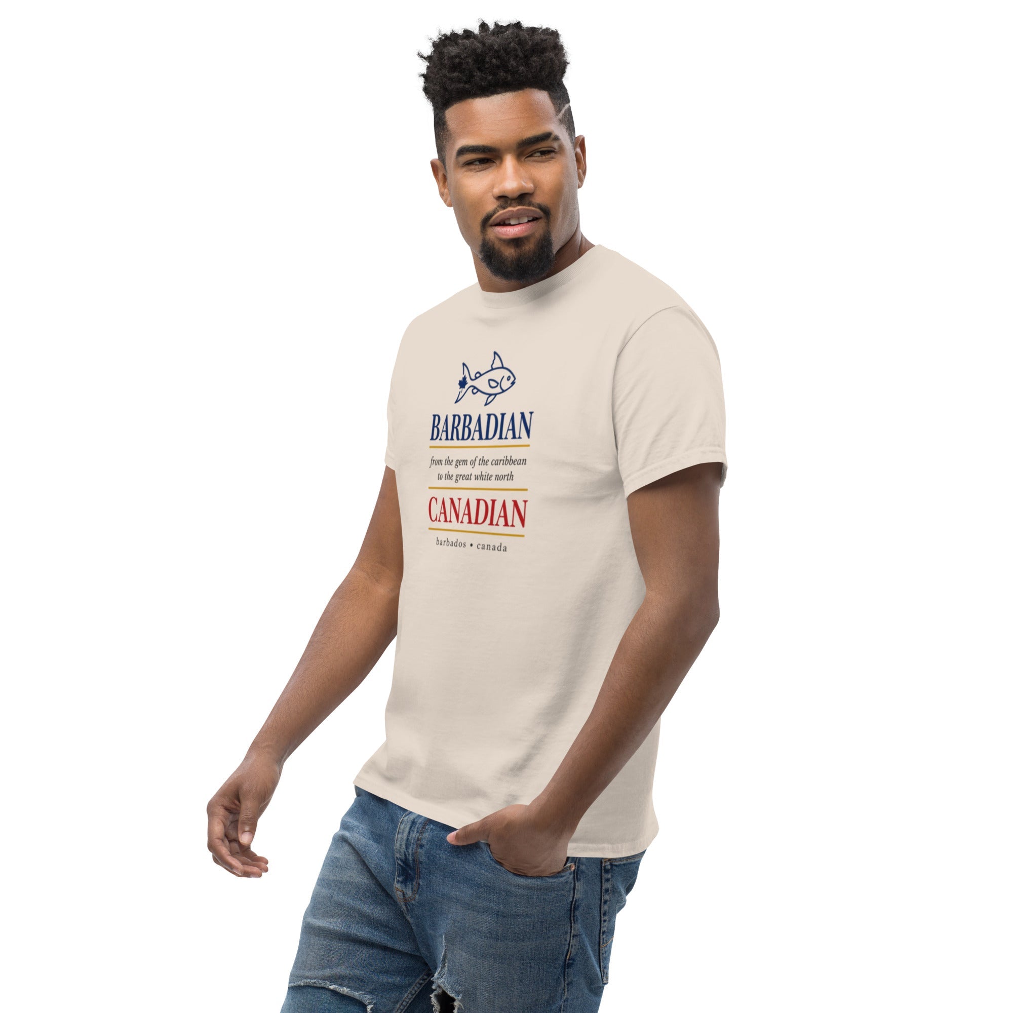 Q Origins Men's Classic Tee — Barbados Edition - ShopNQlik