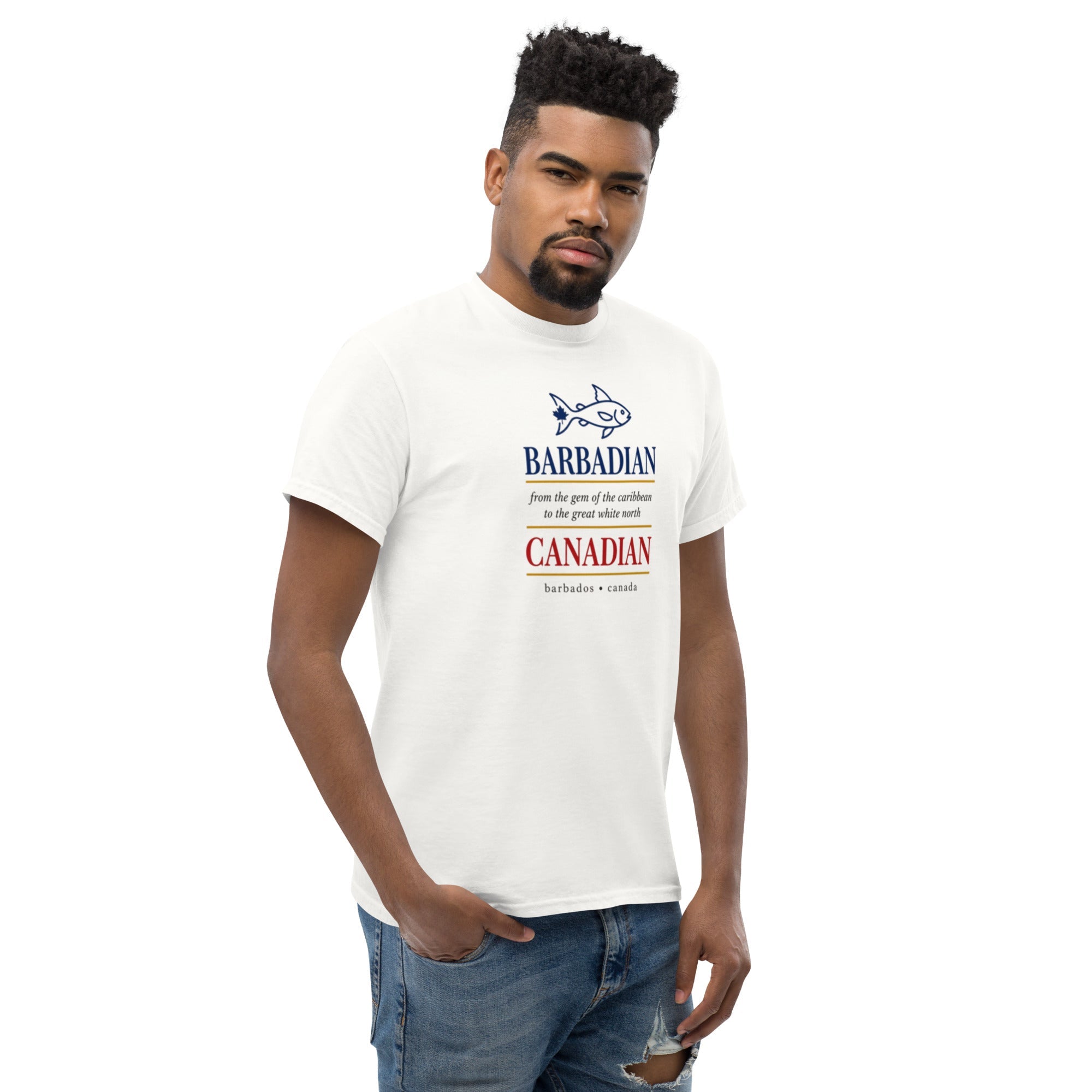 Q Origins Men's Classic Tee — Barbados Edition - ShopNQlik
