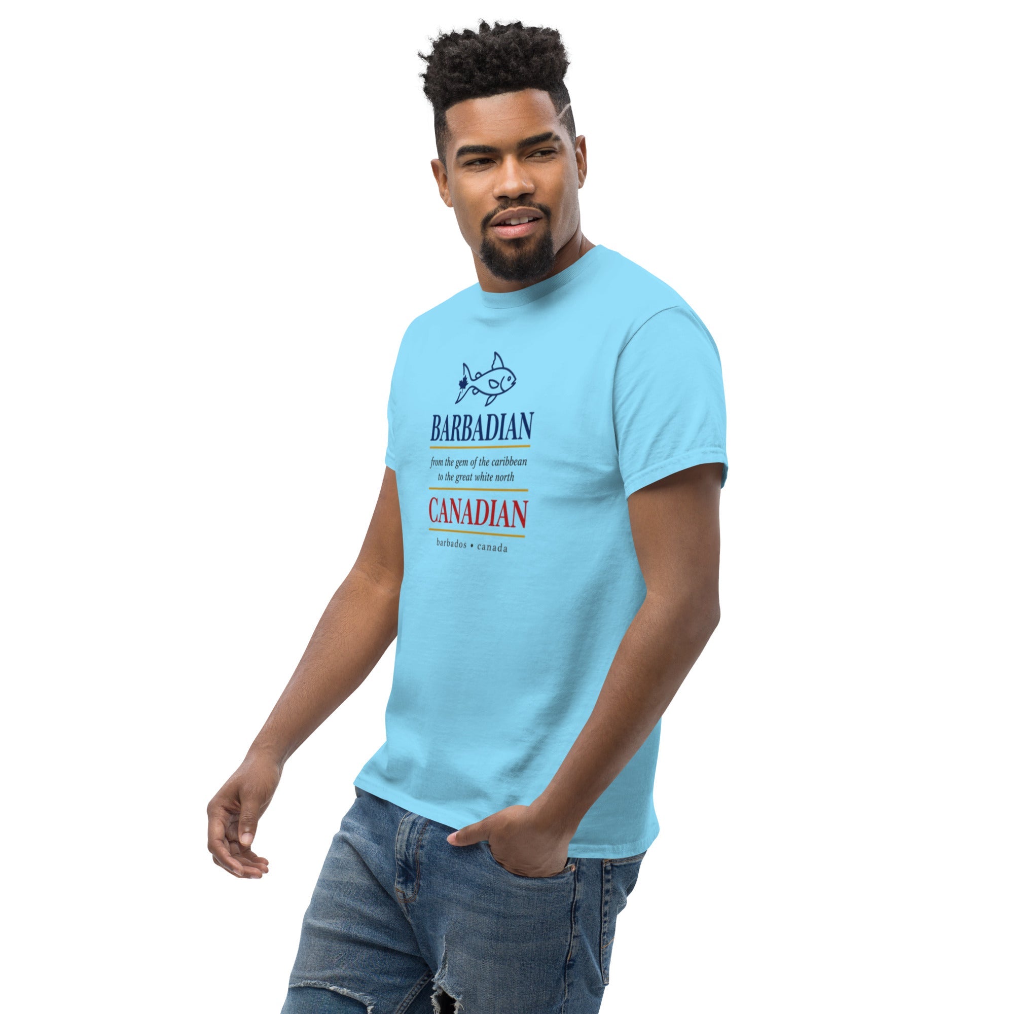 Q Origins Men's Classic Tee — Barbados Edition - ShopNQlik