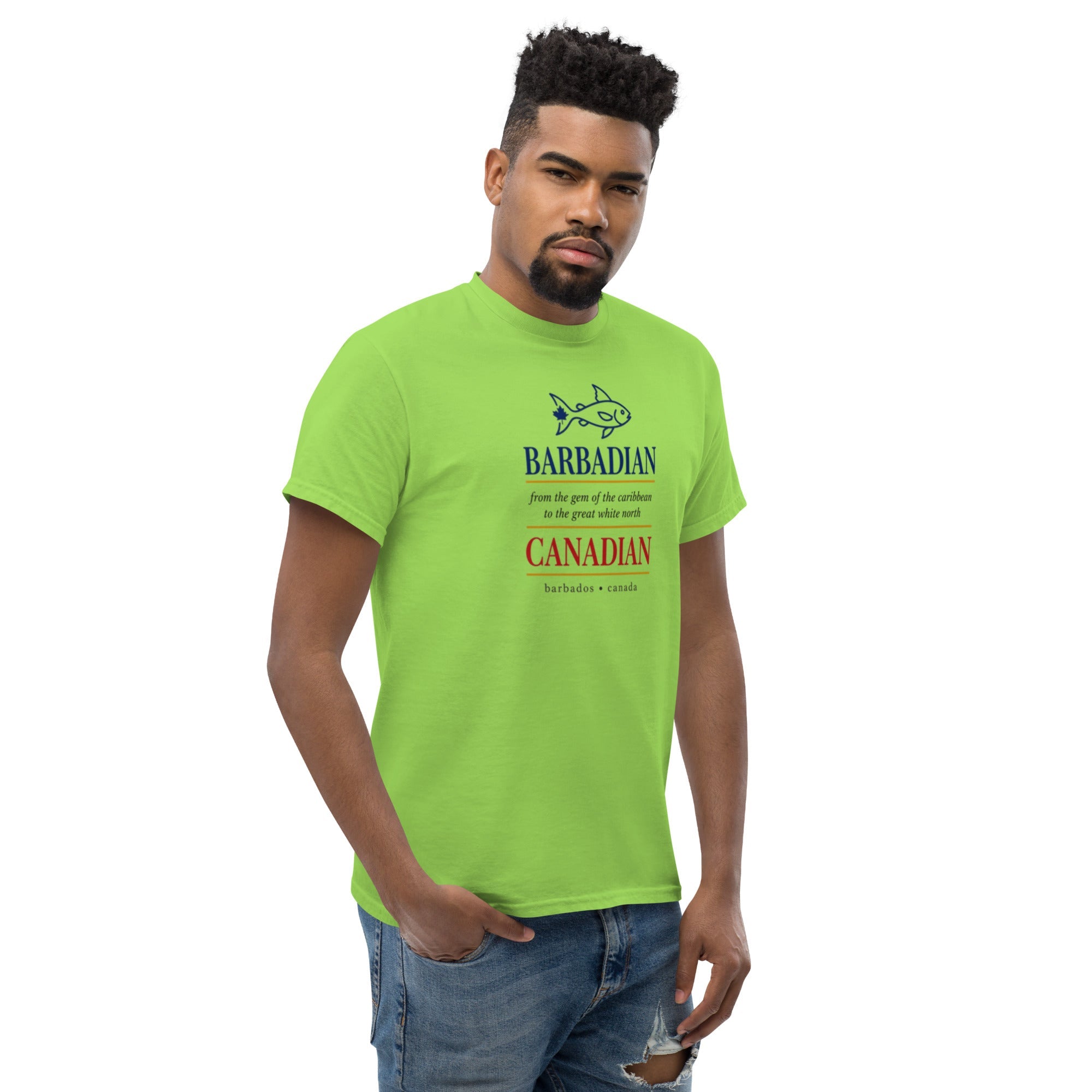 Q Origins Men's Classic Tee — Barbados Edition - ShopNQlik