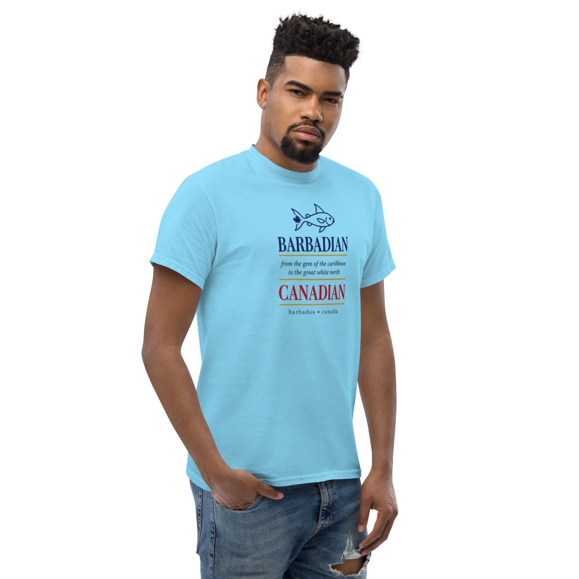 Q Origins Men's Classic Tee — Barbados Edition - ShopNQlik