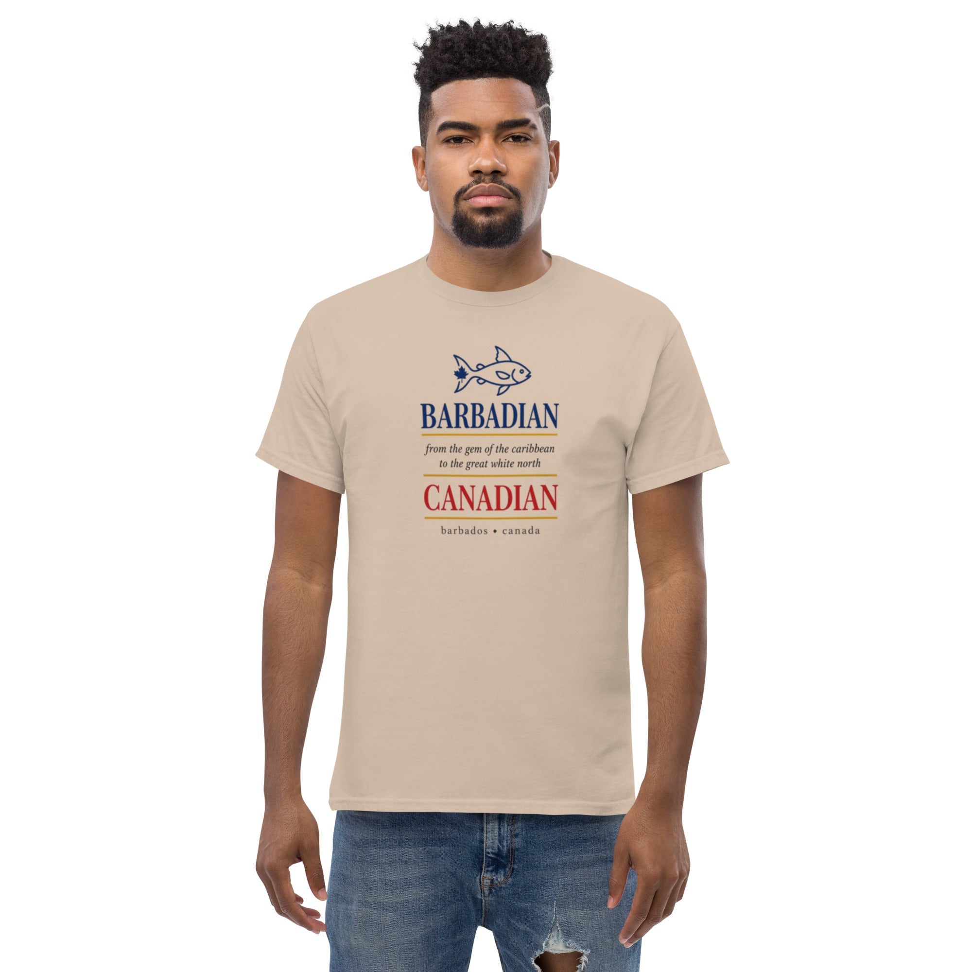 Q Origins Men's Classic Tee — Barbados Edition - ShopNQlik