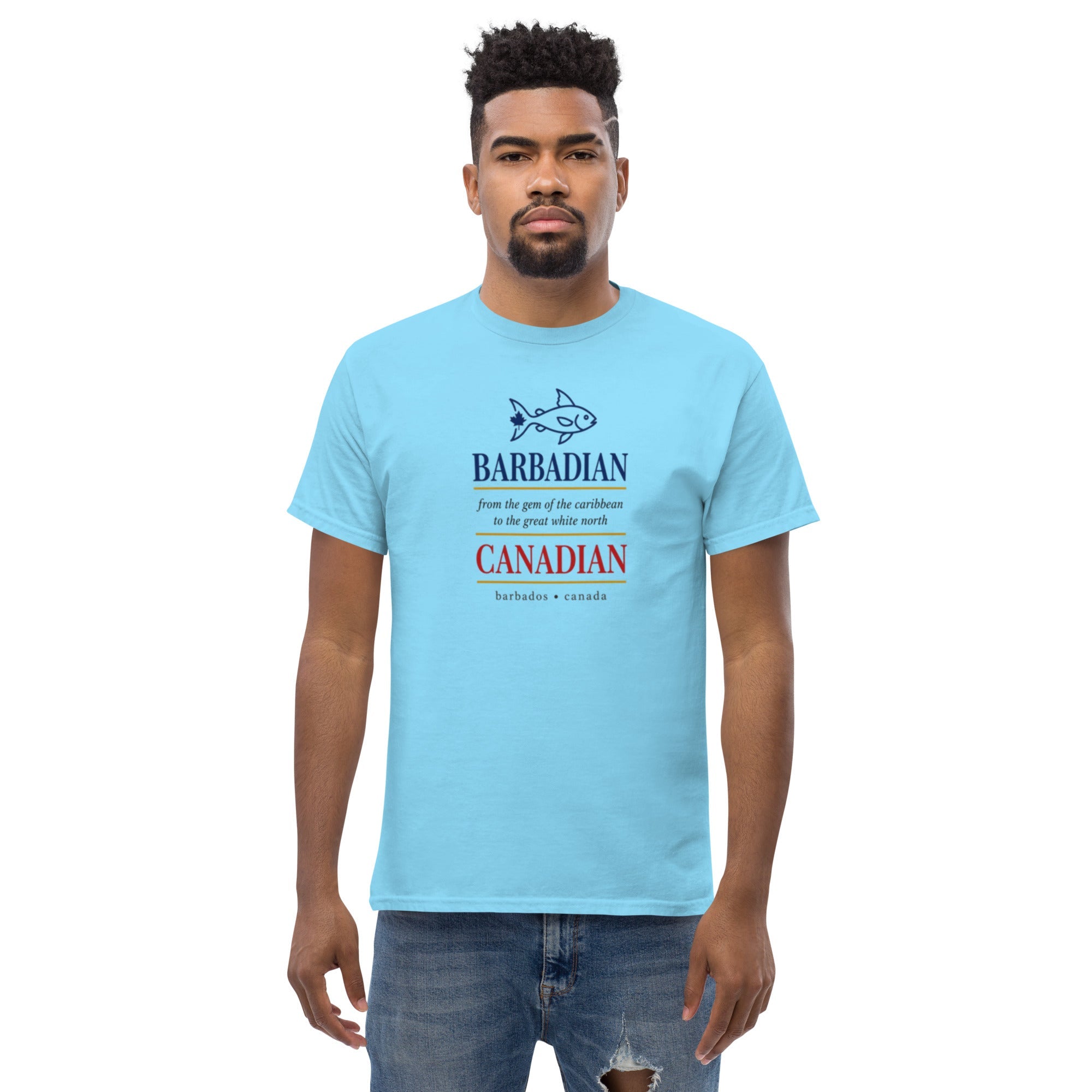 Q Origins Men's Classic Tee — Barbados Edition - ShopNQlik
