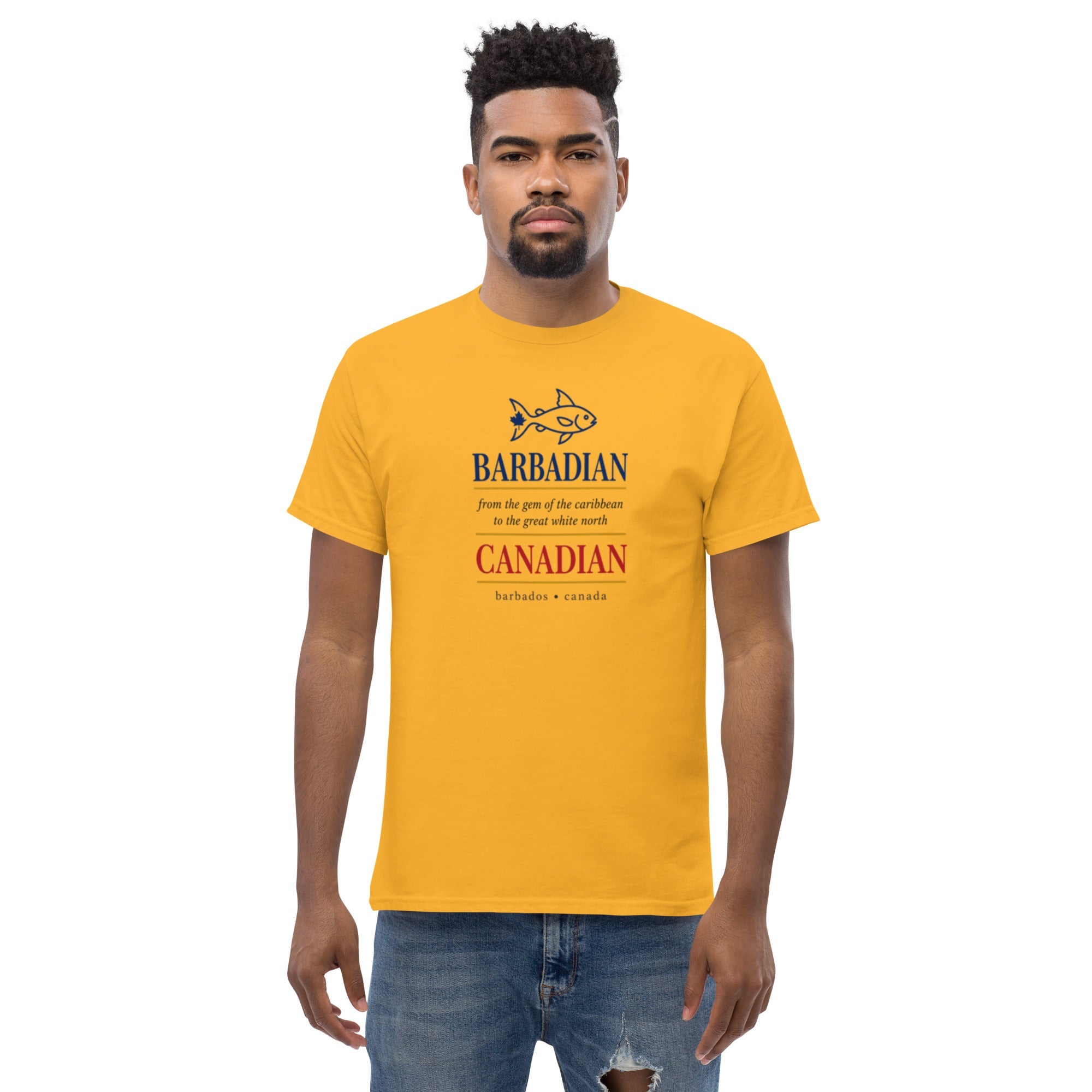 Q Origins Men's Classic Tee — Barbados Edition - ShopNQlik