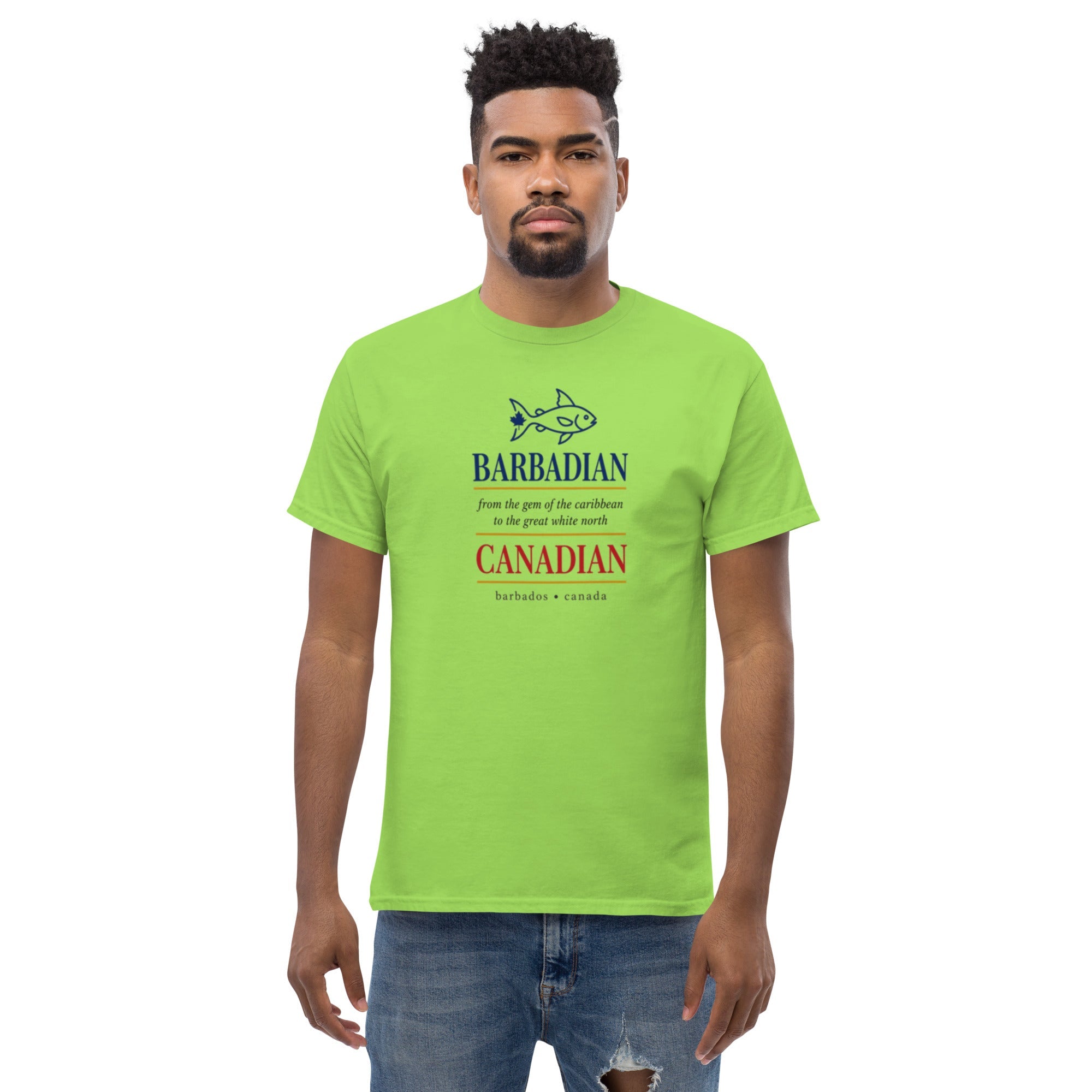 Q Origins Men's Classic Tee — Barbados Edition - ShopNQlik