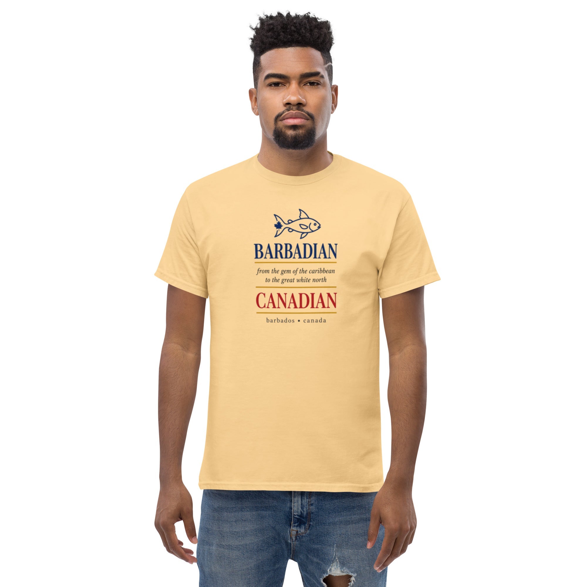 Q Origins Men's Classic Tee — Barbados Edition - ShopNQlik