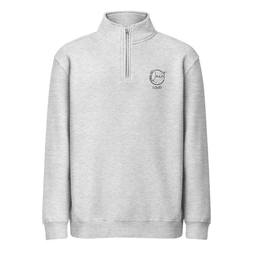 QUIET — LOUD Unisex Quarter-Zip | Q Collection - ShopNQlik