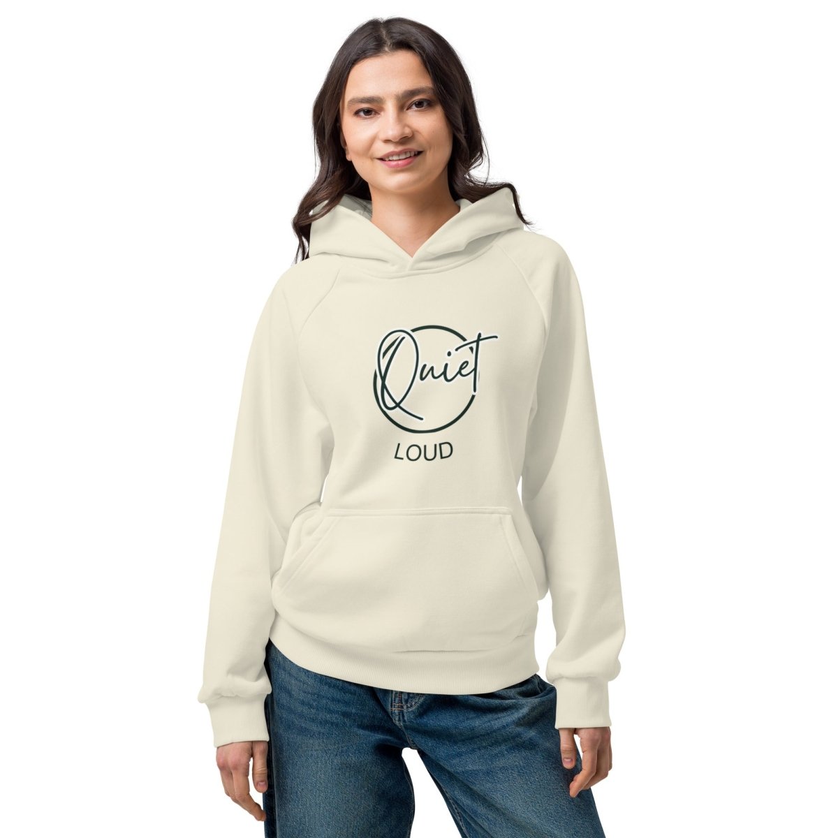 QUIET — LOUD Women's Heavyweight Hoodie | Q Collection - ShopNQlik