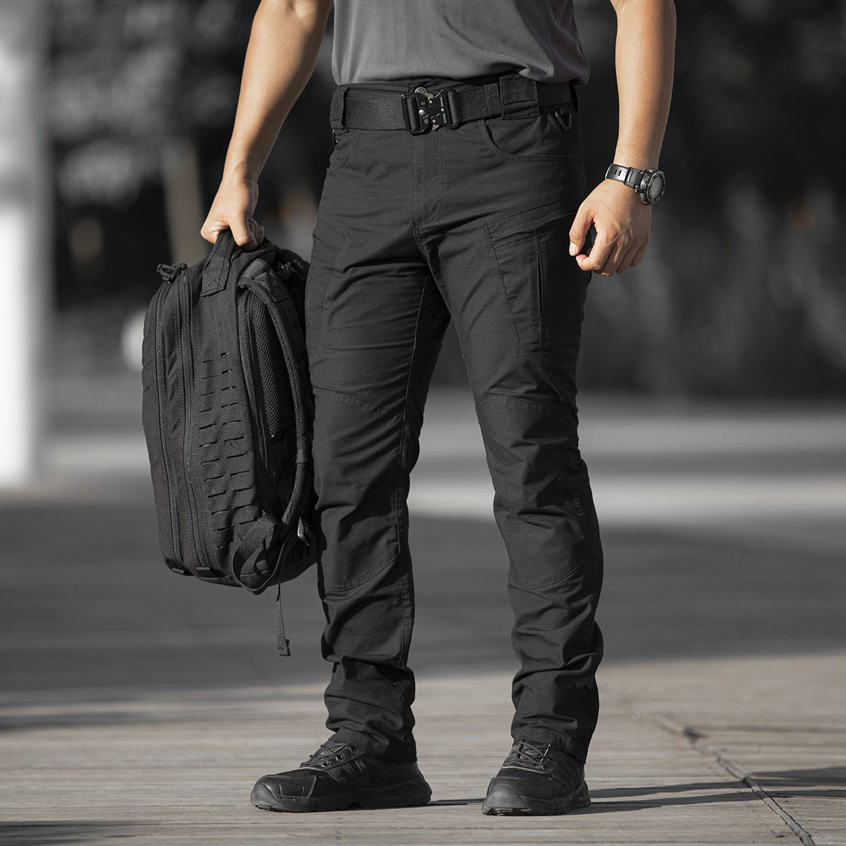 Relaxed Fit Multi-Pocket Cargo Pants - ShopNQlik