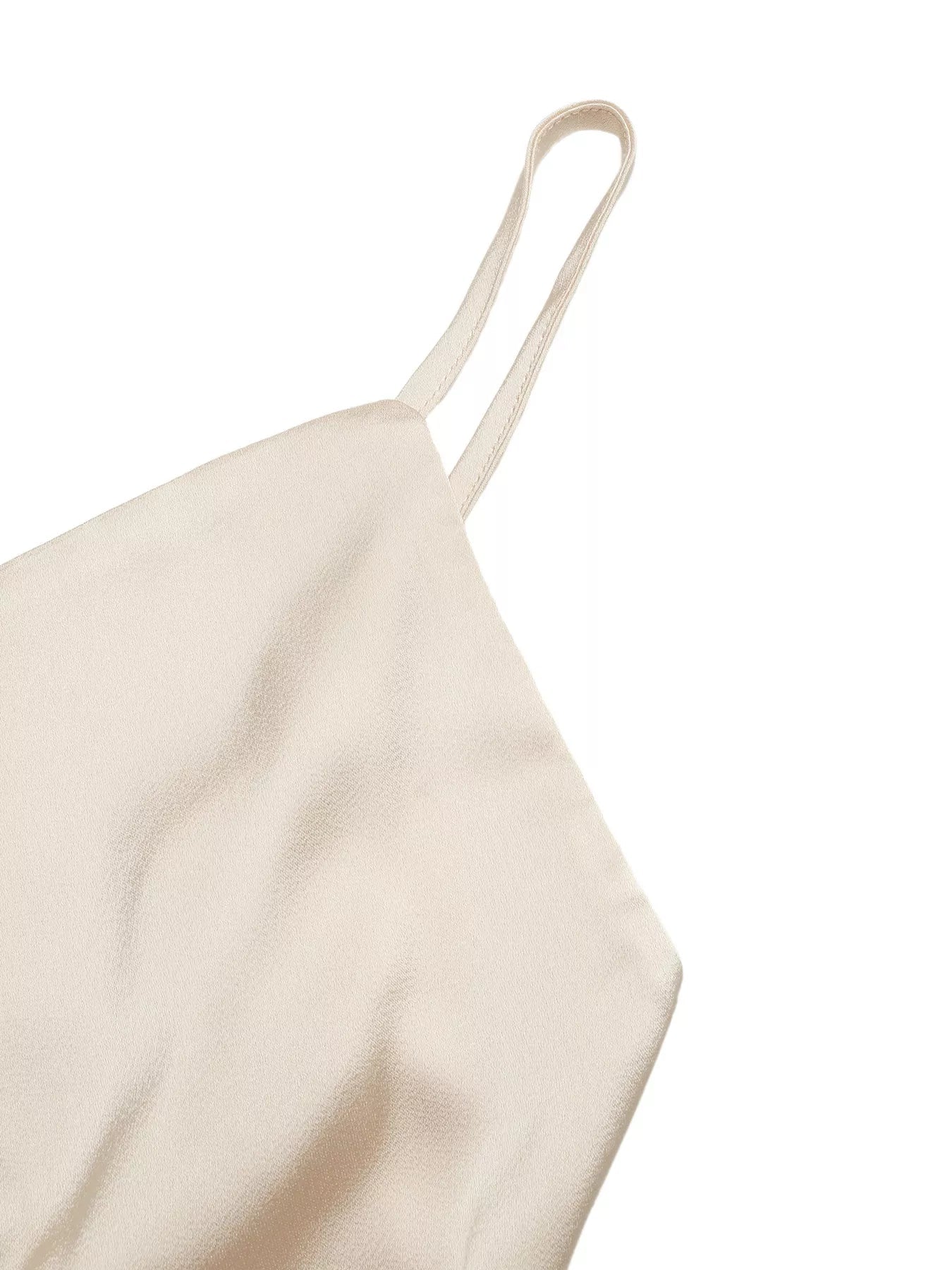 Ruched Spaghetti Strap Bodysuit - ShopNQlik