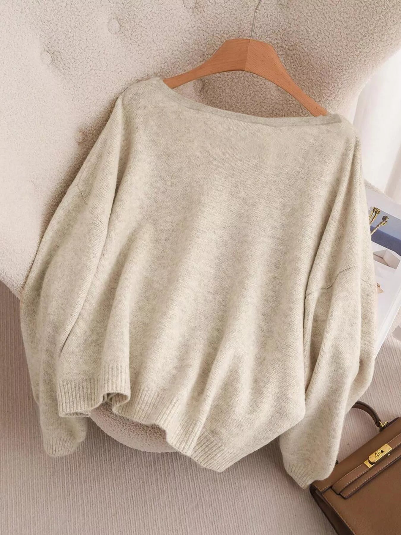 Women's Bow-Knot Front V-Neck Knit Cardigan – 6 Colours, S–2XL - ShopNQlik
