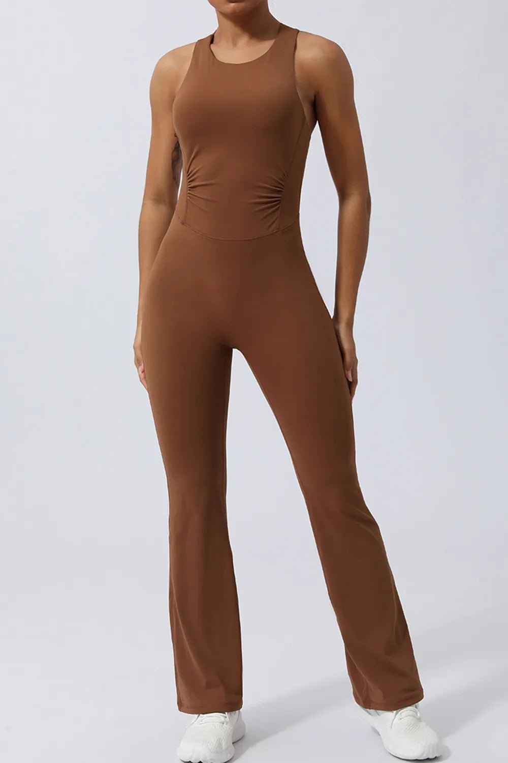 Women's Crisscross Wide Strap Sleeveless Jumpsuit – 5 Colours, S–XL - ShopNQlik