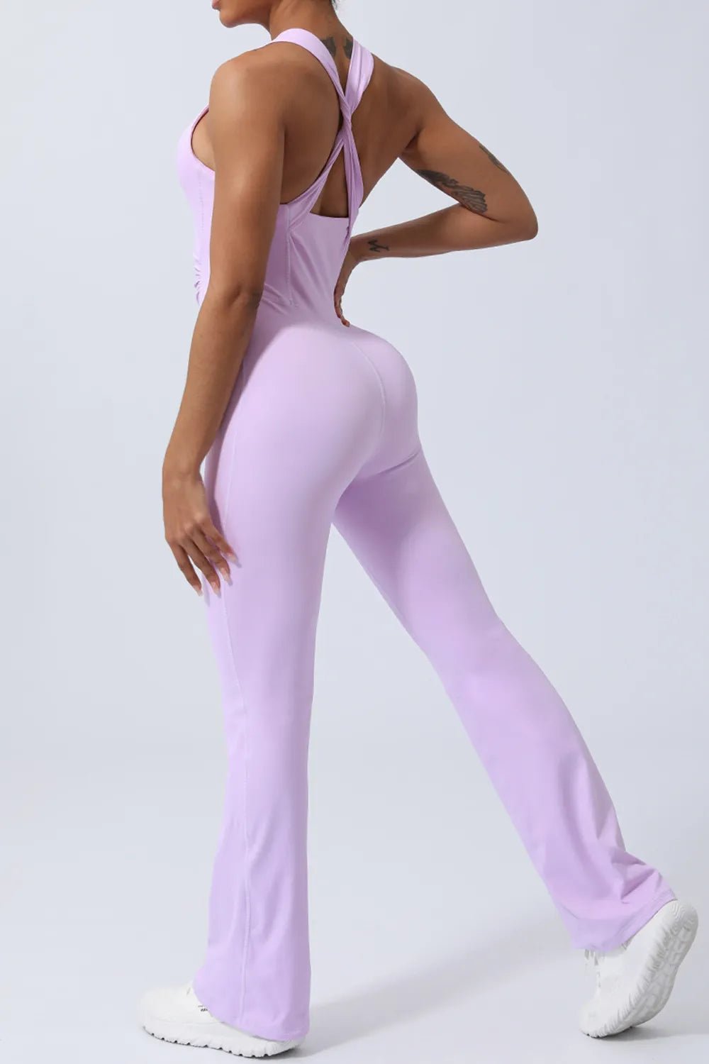 Women's Crisscross Wide Strap Sleeveless Jumpsuit – 5 Colours, S–XL - ShopNQlik