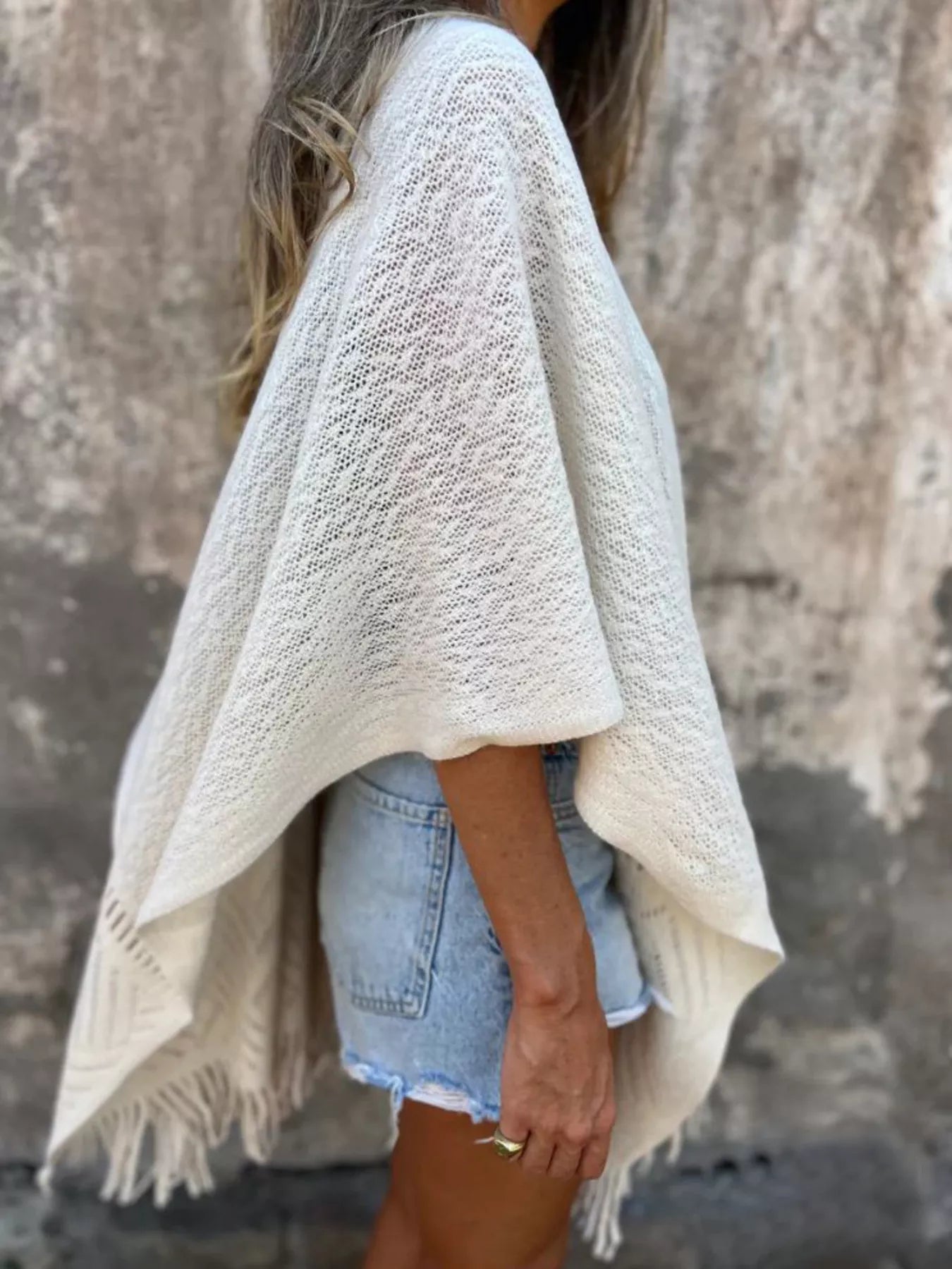 Women's Fringe Open-Front Cardigan — One Size - ShopNQlik