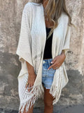 Women's Fringe Open-Front Cardigan — One Size - ShopNQlik