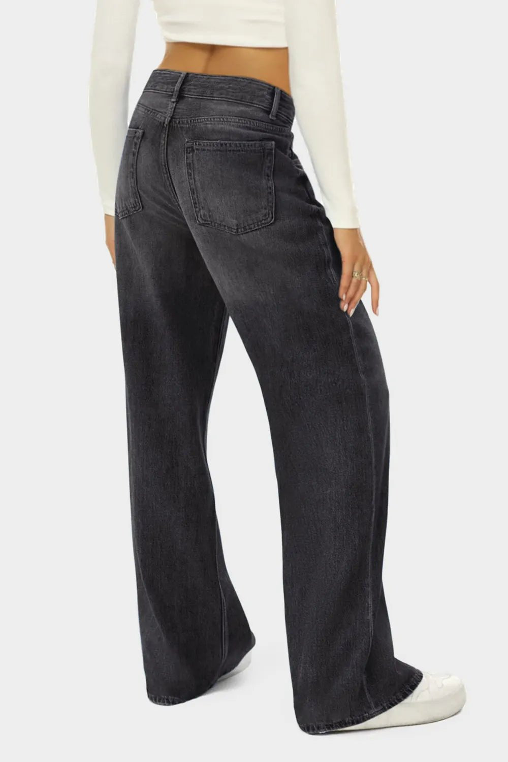 Women's High Waist Wide Leg Jeans – 2 Colours, S–XL - ShopNQlik