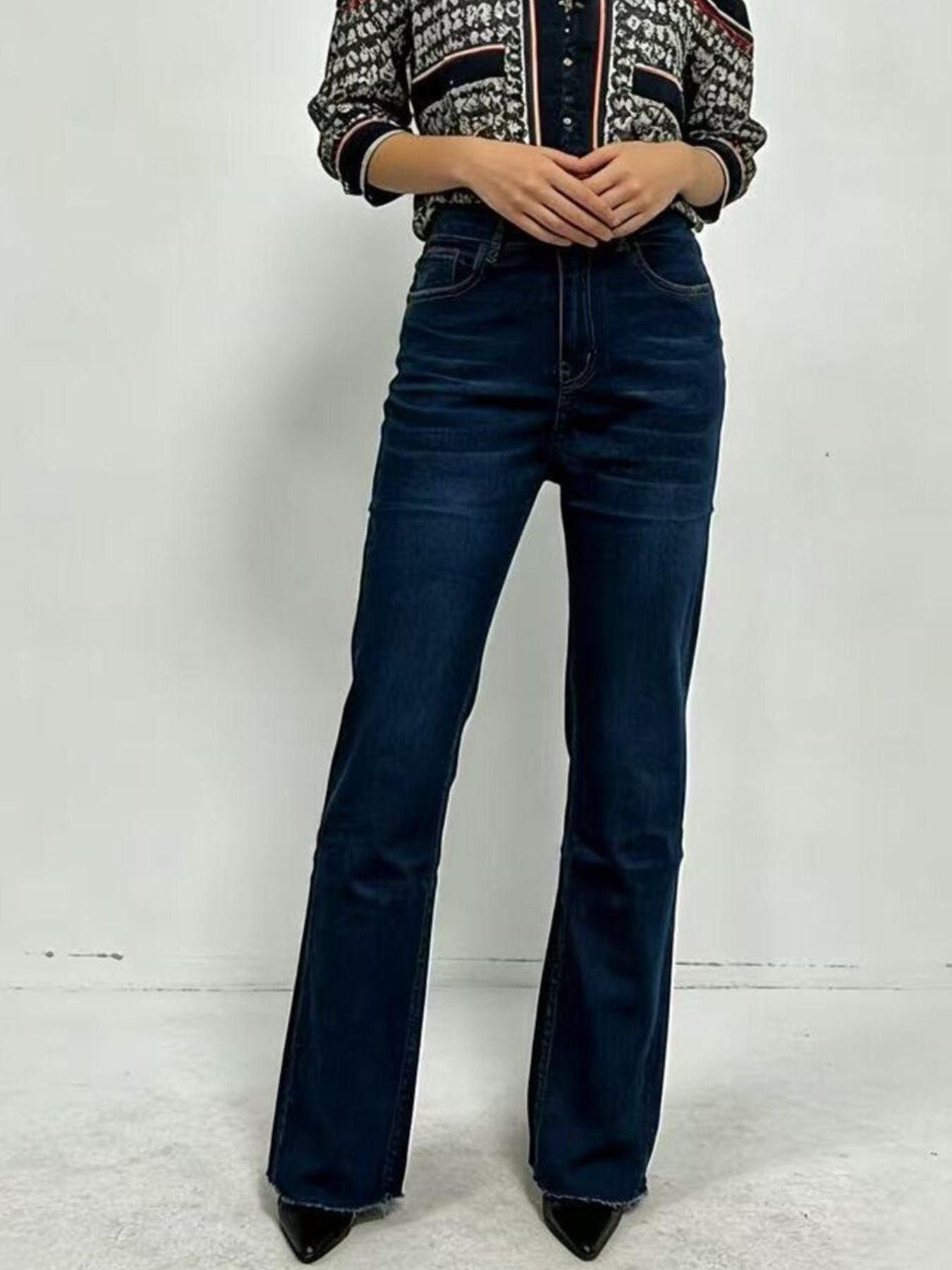 Women's High-Waisted Bootcut Jeans – Medium Wash, S–2XL - ShopNQlik