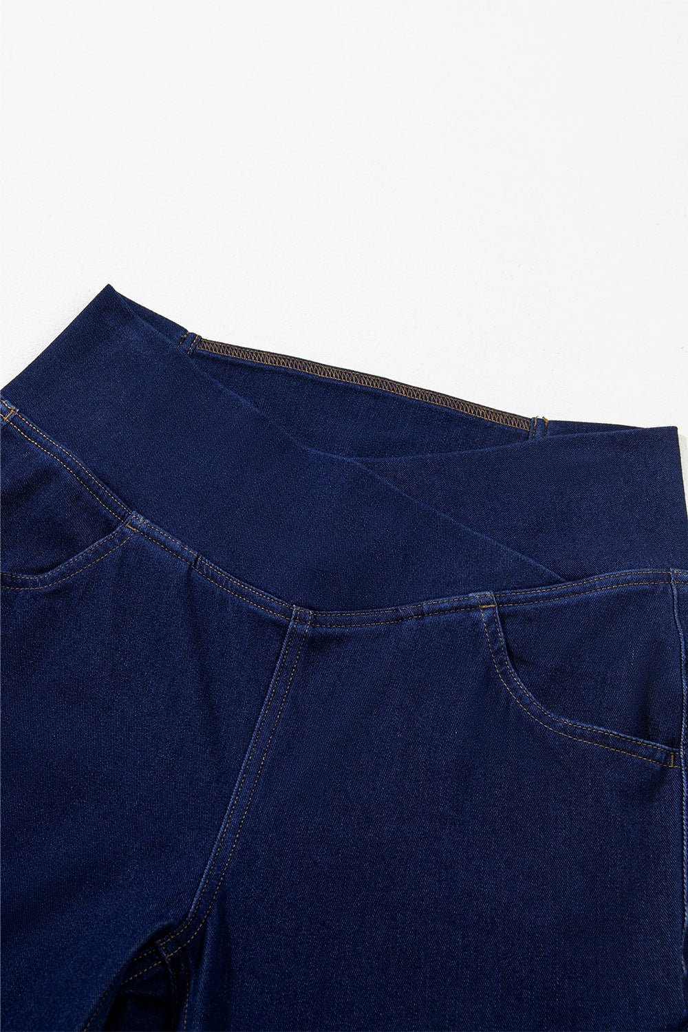 Women's High-Waisted Flare Jeans – Dark Navy, S–2XL - ShopNQlik