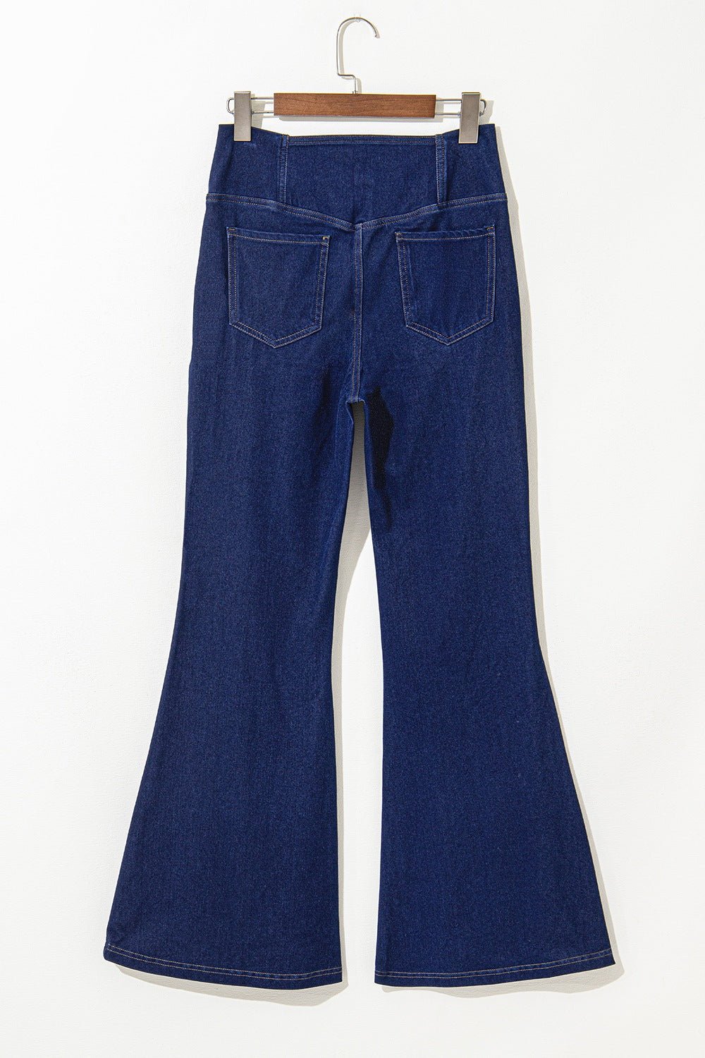 Women's High-Waisted Flare Jeans – Dark Navy, S–2XL - ShopNQlik